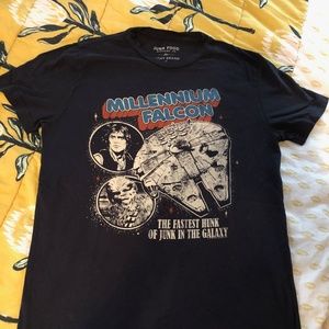 STAR WARS MILLENIUM FALCON LUCKY BRAND TEE SIZE S